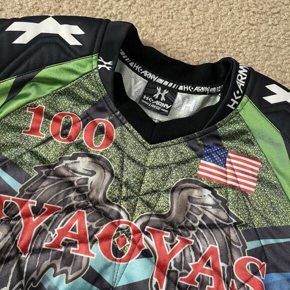 HK Army Mens Paintball Long Sleeve Jersey Multicolor Size Large - Picture 4 of 8